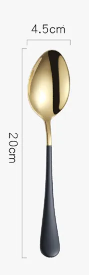 1pc spoon Стальной набор столовых приборов Золотой набор столовых приборов из нержавеющей стали набор Европейской посуды кухонные ножи ложки розовый набор дропшиппинг - Цвет: 1pc spoon