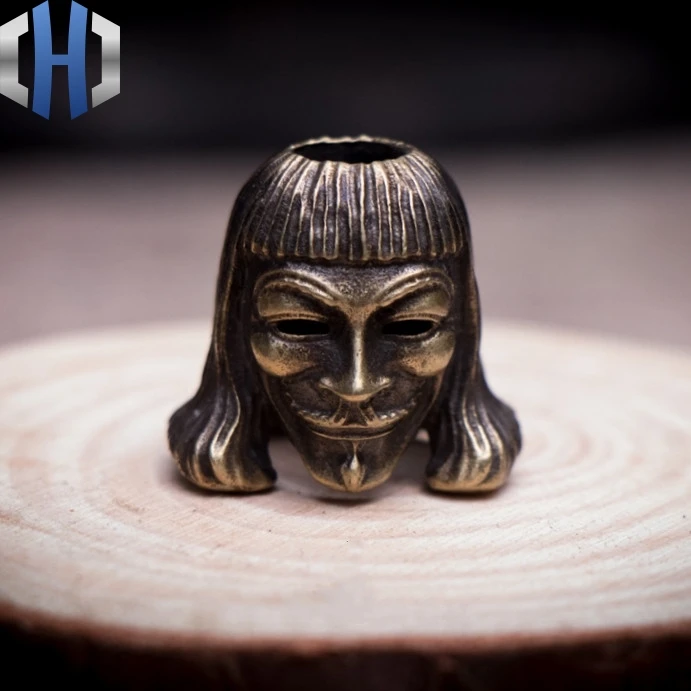 V-Vendetta нож бусы кулон ручной работы ключ DIY Открытый EDC Паракорд бусины |