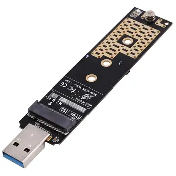 

NVMe to USB Adapter M.2 SSD to USB 3.1 Type a Card with RTL9210 HDD Enclosure Adapter