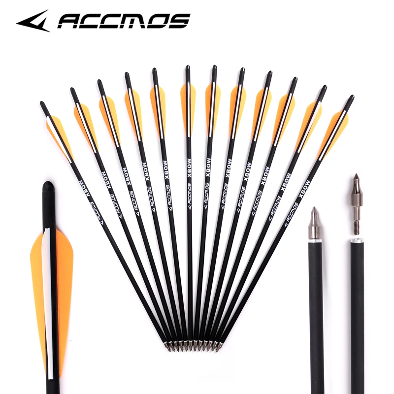Archery Carbon Arrows 400 Spine OD 8.8mm Crossbow Bolt Arrowhead for Hunting Archery Carbon Arrows 400 Spine OD 8.8mm Crossbow Bolt Arrowhead for Hunting