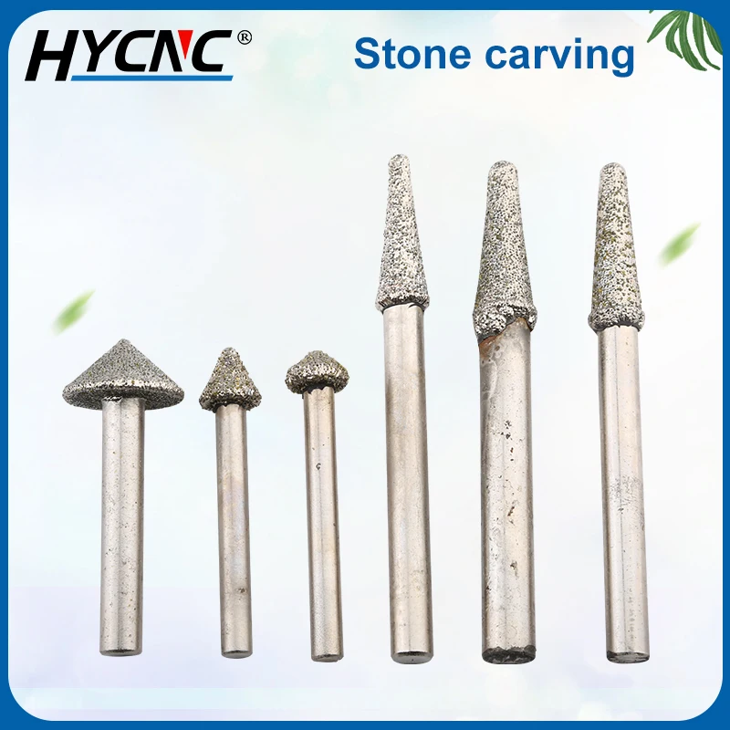 1pc Granite Stone Engraving Machine Tool CNC Stone Taper Ball Head Tool