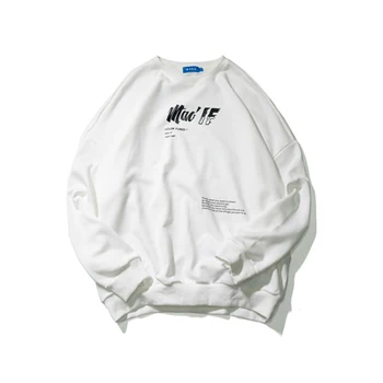 

Printing Chinese Characters Cherry Blossoms Crane Thin Hooded Sweatshirts Mens Harajuku Casual Pullover Hoodies Tops