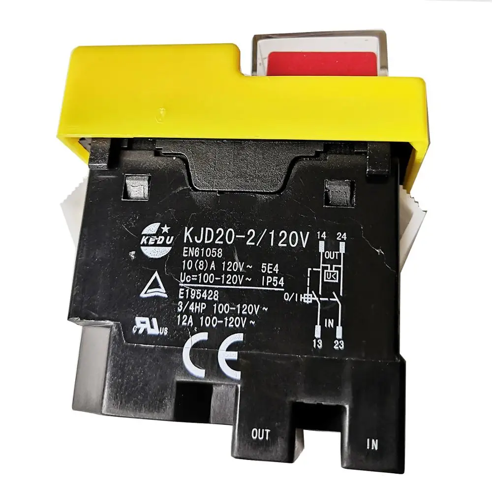 KEDU KJD20 2 120 В 220 4 контактный 3/4HP водонепроницаемый электромагнитный кнопочный