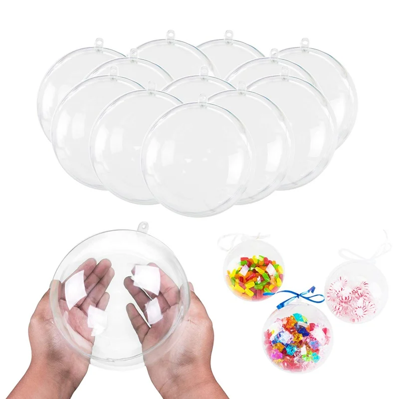 

5pcs Clear Big Plastic Acrylic Arts&Crafts Huge Mold Shells Molding Balls Kit US HOT