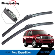 Для Ford Expedition 1997- автомобильные передние стеклоочистители ветрового стекла Мягкие резиновые Стеклоочиститель J крюковые рычаги 2 шт