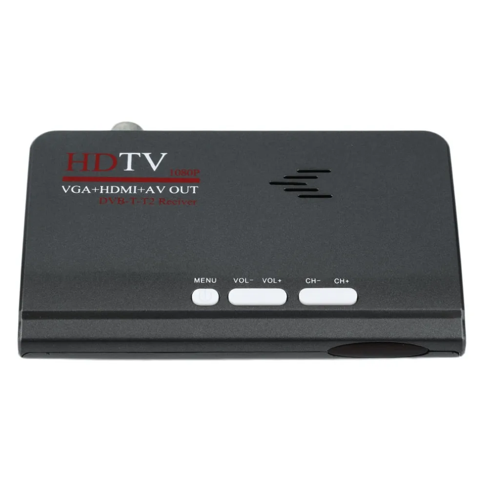 Купить ЕС цифровой наземный 1080P DVB-T/T2 ТВ приставка VGA AV CVBS ...
