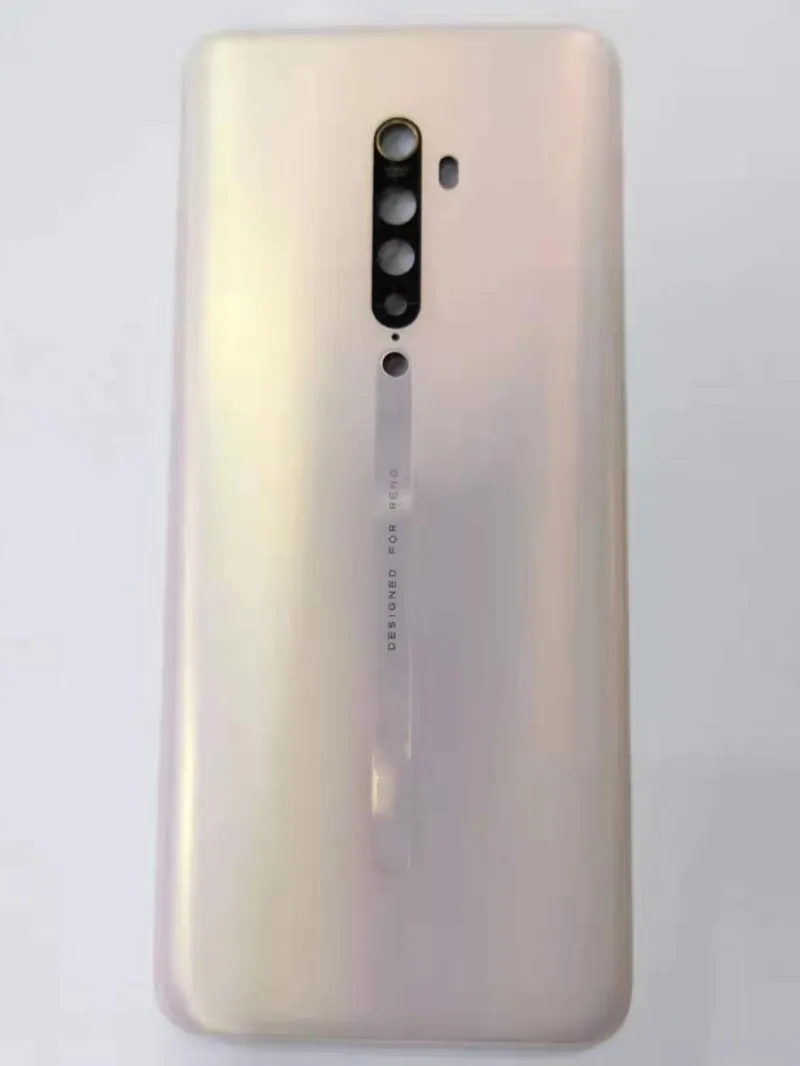 Чехол для OPPO Reno 2, задняя крышка, крышка для двери, стеклянный чехол для батареи, камера, вспышка, лагерь с логотипом, замена