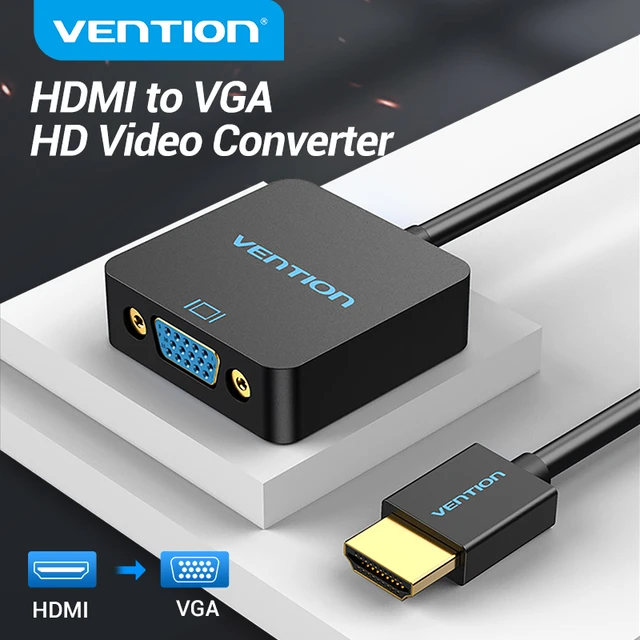 UGREEN Adaptador HDMI a VGA Unidireccional Hembra a Macho con