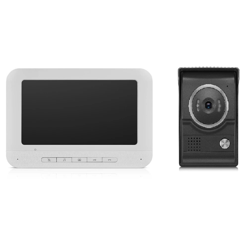 

Home Security Video Doorbell LCD 7 inch Monitor Waterproof Outdoor Door Bell Camera Night Vision Intercom Doorbell AC 100-230V