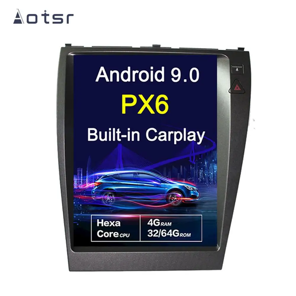 Android 9,0 Tesla стиль вертикальный экран Автомобильный gps навигатор для Lexus ES250 ES300 ES330 ES350 ES300H мультимедийный плеер головное устройство
