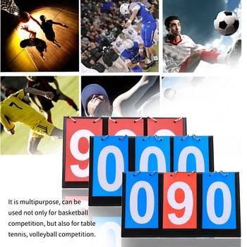 

Folding Portable Table Tennis Practical Multipurpose Sports Competition Multi Digits Basketball Scoreboard Soccer Badminton