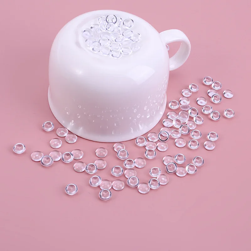 500g Transparent Acryl Bunte Perlen Kugeln Charms Streusel Für DIY Schleim Liefert Füllstoff Hinaus Für Aquarium Zubehör – Detail 10