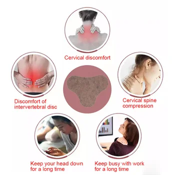 

10Pcs/Box Wormwood Pad Neck Shoulder Cervical Body Pain Relief Paste Pad Moxibustion B99