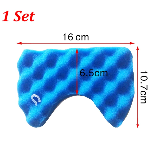 Vacuum Cleaner Replacement Filters Kit for Samsung DJ97-00492A SC6520 SC6530 SC6540 SC68 1Set Blue Foam Filter & 1PC Hepa Filter KTI109
