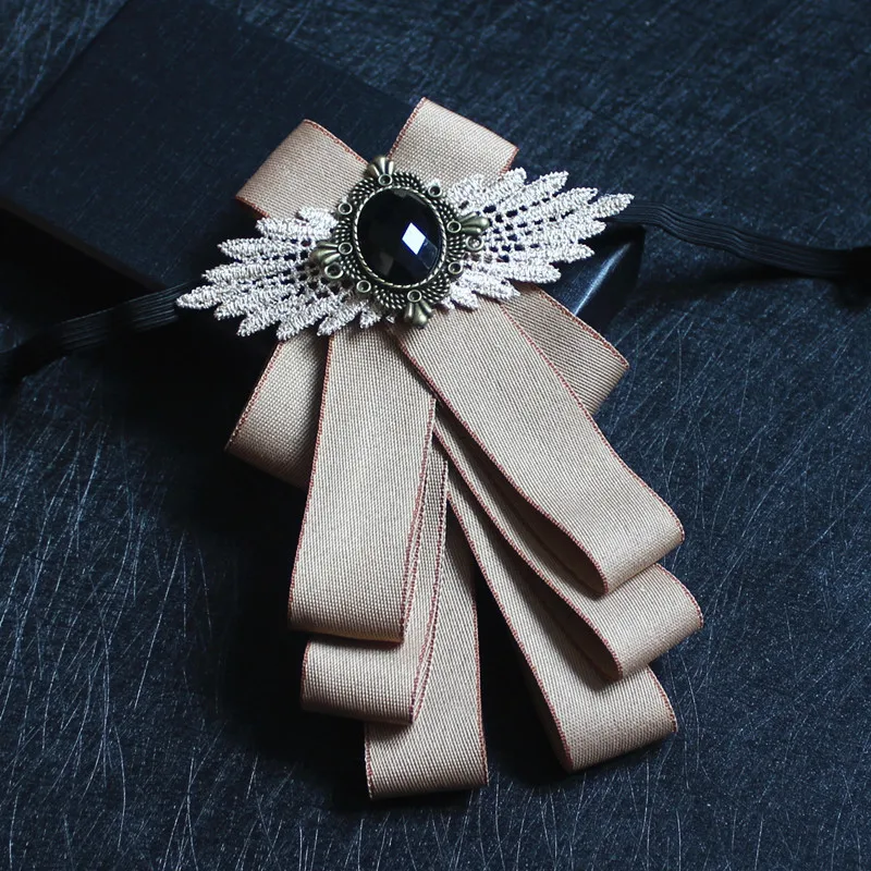 Элегантный мужской галстук-бабочка из ленты, набор ручной работы для жениха, свадебная рубашка, Хрустальный галстук, стразы, галстук-бабочка, эластичная лента, аксессуары для галстуков - Цвет: 21