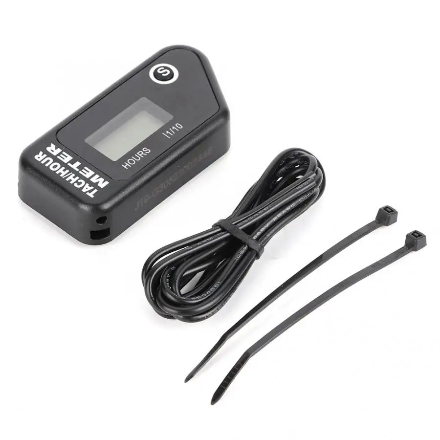 

Digital Tachometer Hour Meter for Outboard Motor Motorcycle Pit Bike ATV Lawn Mower Gauge Tachometer