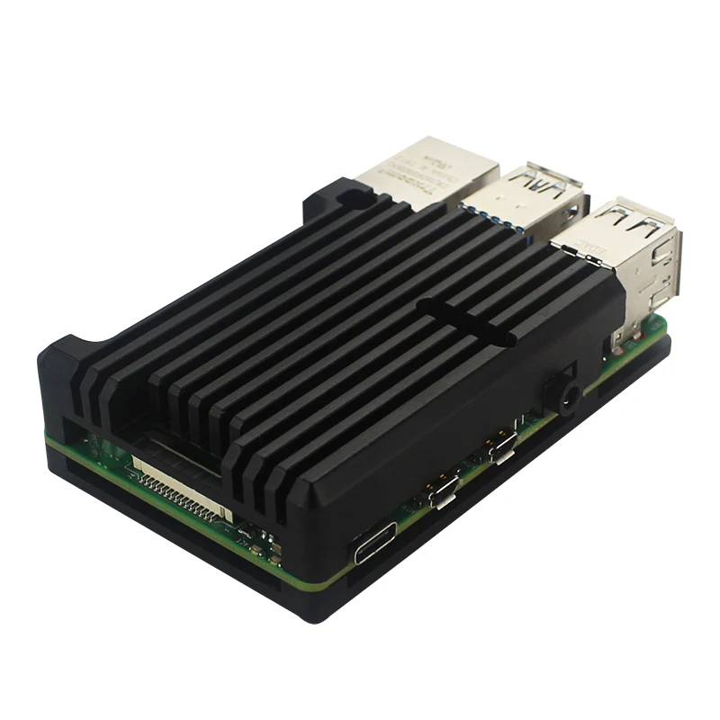 Алюминиевый Чехол для Raspberry Pi 4 черный корпус с ЧПУ армированный Корпус Модель