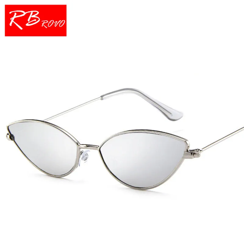 2020 маленькие зеркальные солнцезащитные очки RBROVO женские круглые брендовые