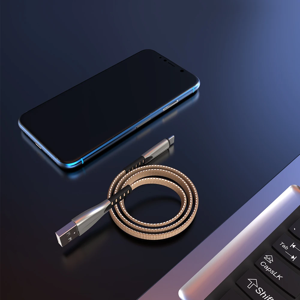 Кабель USB C 2 4 а нейлоновый мобильный телефон шнур для синхронизации данных LG HTC