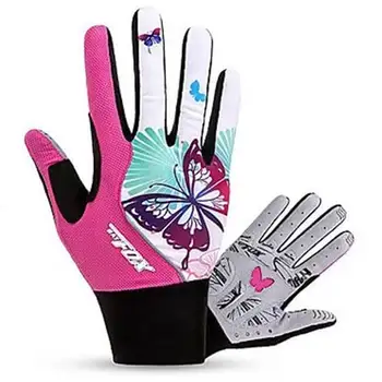 

BatFox Sports Gloves Quick Drying Women Adult Cycling Gloves Breathable Shockproof Full-Finger Anti-static Screen Touch