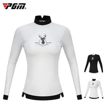 PGM Для женщин рубашки Топы с длинными рукавами одежда для гольфа Женская Осенняя футболка тонкий для спорта и отдыха, командная форма для игры в гольф Костюмы