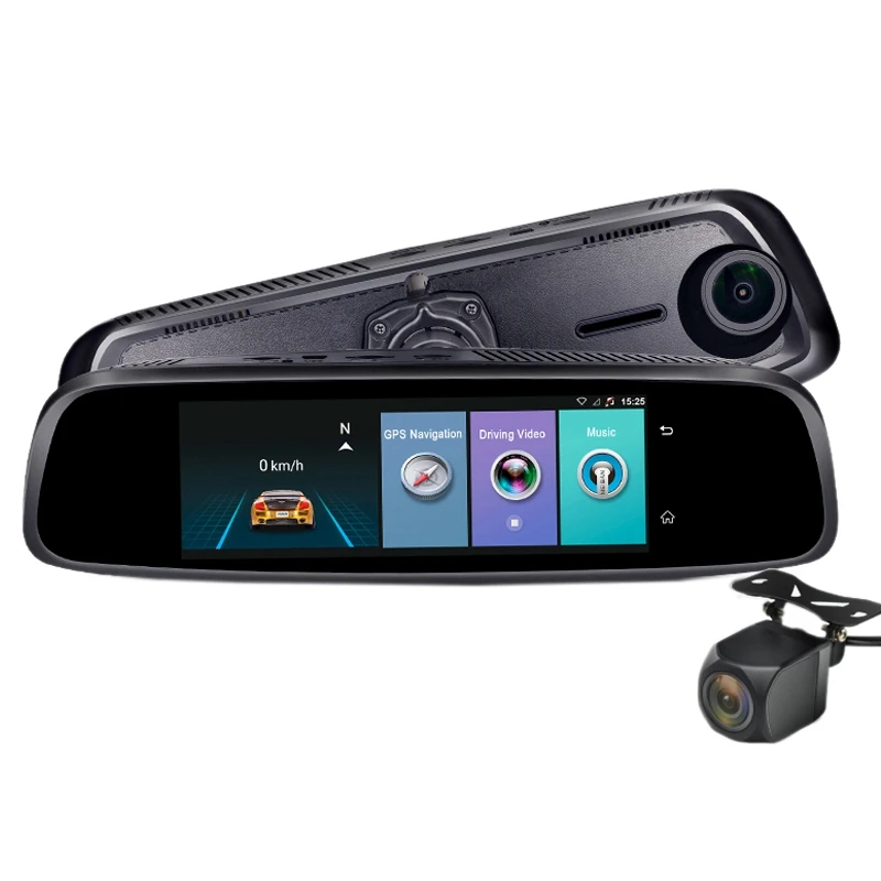 Camlive E09N Автомобильный видеорегистратор 8 дюймов 4G ADAS Dual Cams автомобильный зеркальный видеорегистратор HD1080P gps Bluetooth навигация автомобильный рекордер Android 5,1