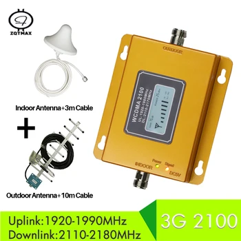 

ZQTMAX 3G Cellular Amplifier WCDMA 2100 3G Mobile Signal Booster 3G signal Repeater for MTS Beeline Vodafone EU Assia Africa RU