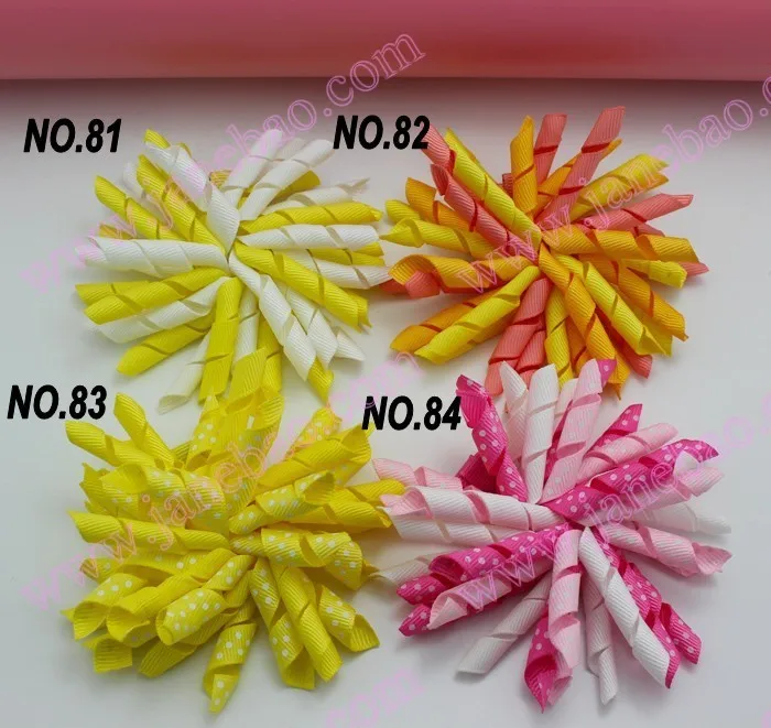 160 шт. 3,5 ''предмет гордости бантики(шить) mix сотни расцветок бант для волос korker красочный