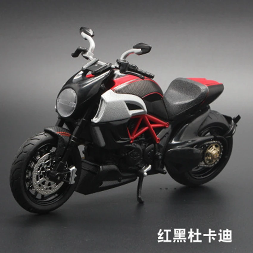 1:12 Kawasaki Ducati модель мотоцикла из сплава детская со звуком гладкая линия Игрушечная модель автомобиля подарок на день рождения - Цвет: M12-2-hong