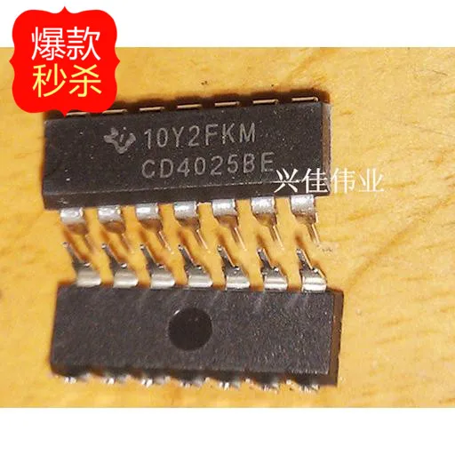 10 шт в упаковке новая CD4025 CD4025BE CD4025BCN DIP14 выставка прилавков из чип | Обустройство