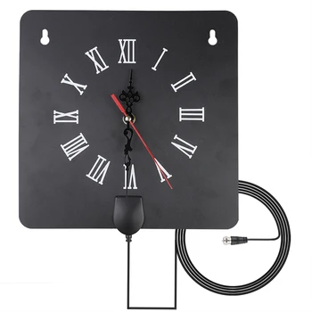 

300 Miles Indoor Digital TV Antenna HDTV antenna with Alarm Clock with signal amplifier free tower reception amplifier