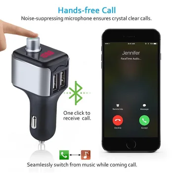 

MP3 Player Bluetooth FM Transmitter Bluetooth Car Kit Handsfree FM Transmitter Radio MP3 Player USB Charger