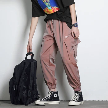 

Summer Tactical Streetwear Fluorescent Color Military Pencil Pants Men