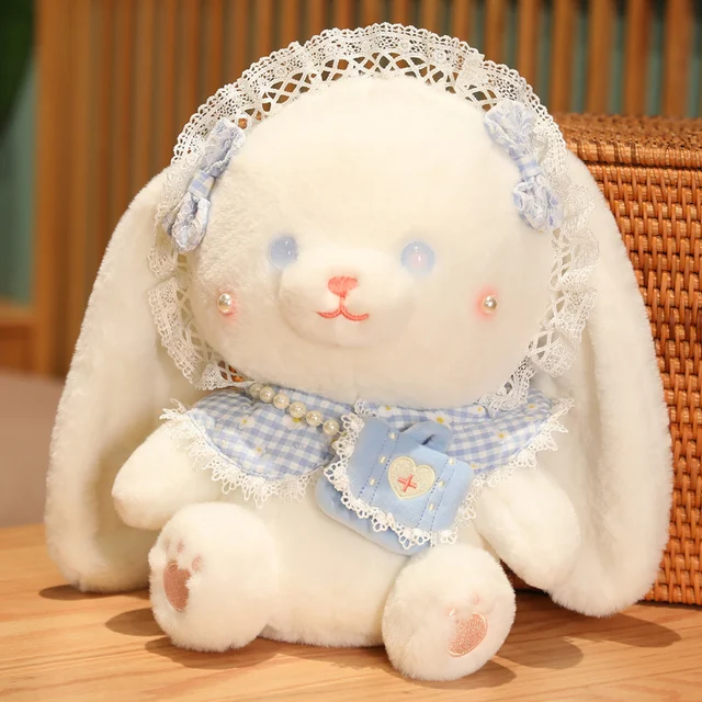 1pc 30/40CM Kawaii Lolita Rabbit Plush Toys Soft Animal Stuffed Dolls Lovely Rabbit Pillow for Children Girlfriend Xmas Gift