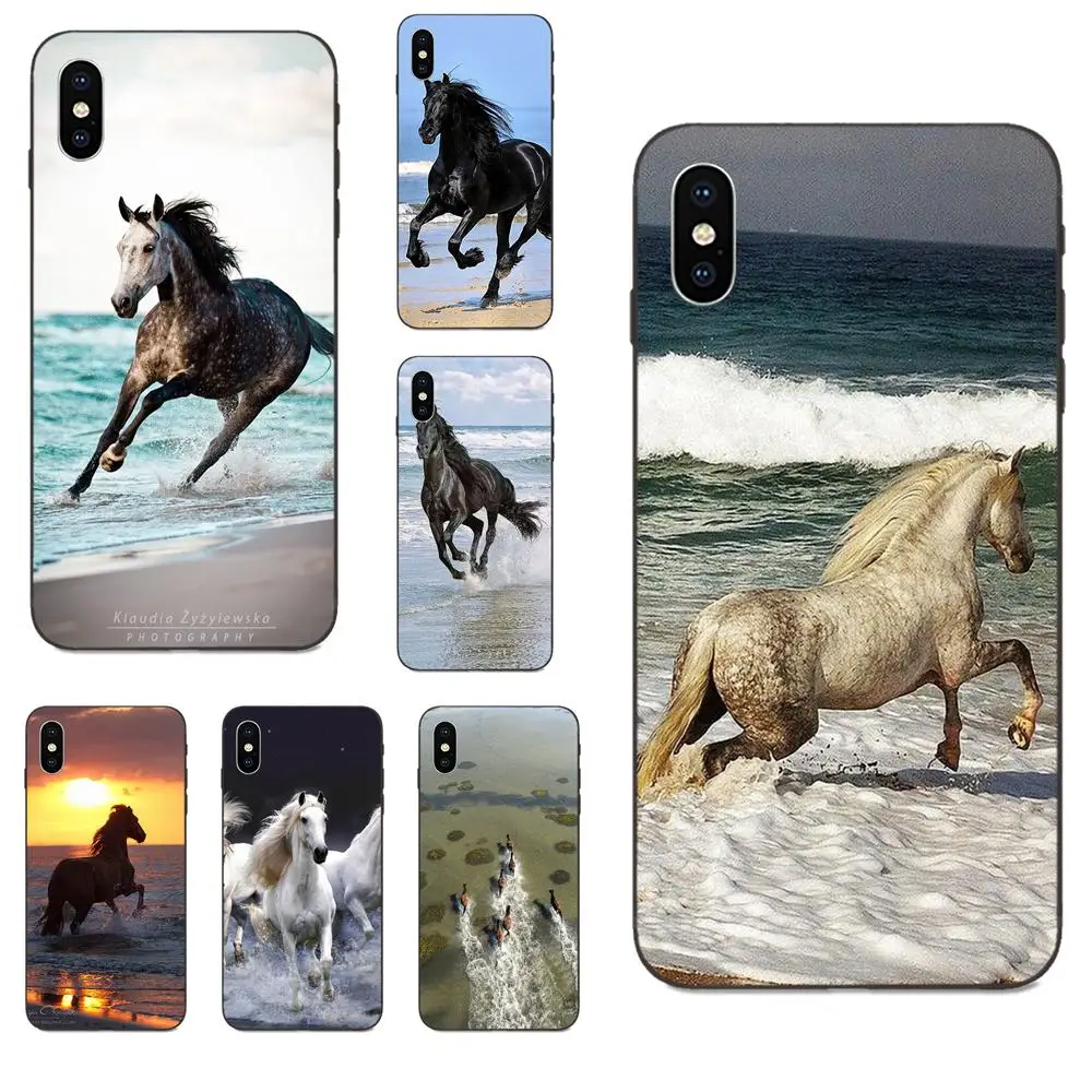 Для Galaxy A3 A5 A6 A6s A7 A8 A9 A10 A20E A30 A40 A50 A60 A70 A80 A90 плюс Специальное предложение Роскошные лошадей бег на пляж