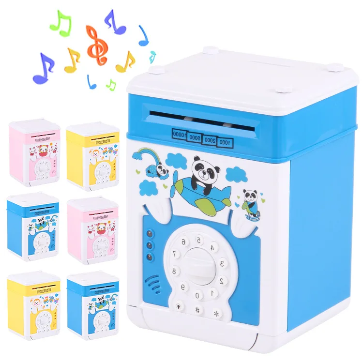 

Password Money Box Model ATM Large Saving Pot Machinery Unlocking Savings Bank Automatic Volume Money Safe Box Toy