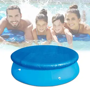 

Large Size Swimming Pool Cover Cloth Bracket Pool Cover Inflatable Swimming Pool Dust Cover Diaper Round PE For Outdoor Garden