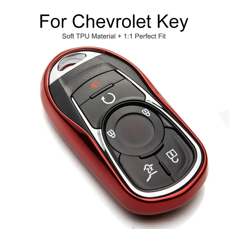 Чехол для автомобильного ключа из ТПУ Chevrolet Cruze 2011 Aveo t300 Captiva Trax Orlando Impala Onix