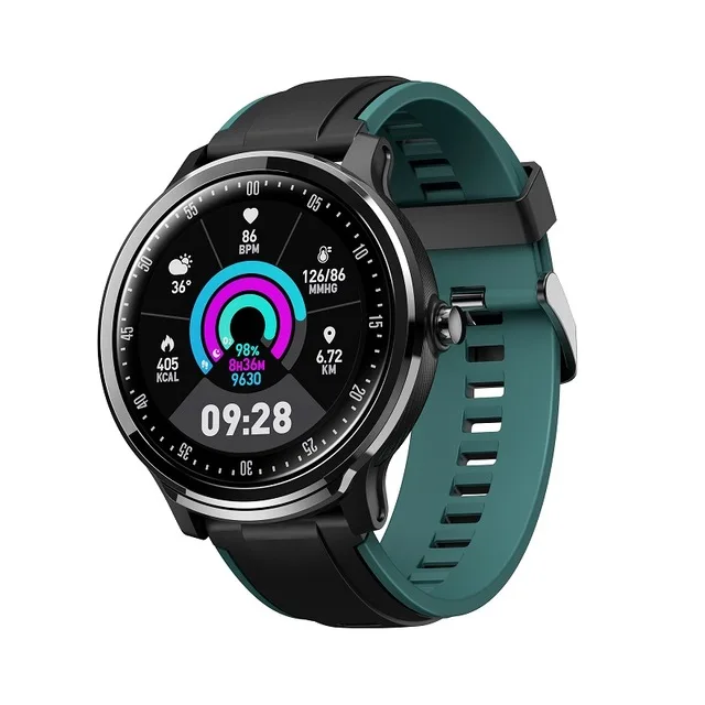 5D углеродное волокно модные спортивные Смарт-часы IP68 водонепроницаемый монитор сердечного ритма фитнес-трекер умные часы для мужчин и женщин SN80 - Цвет: Black Green