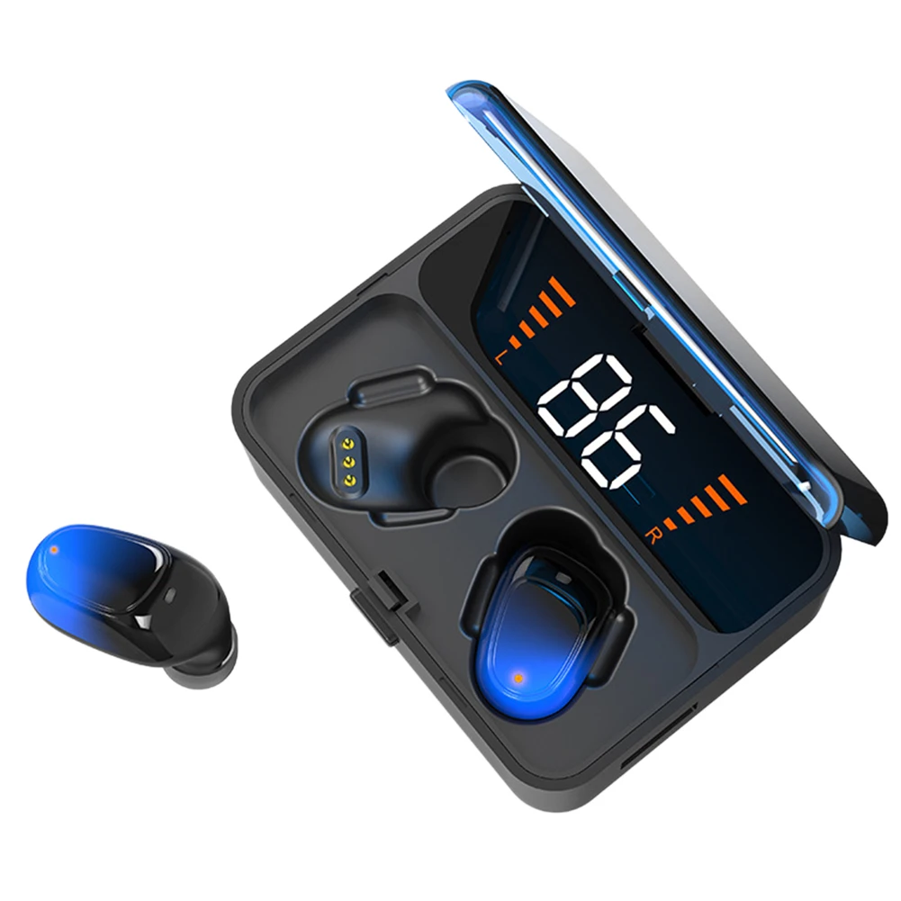 Дисплей питания Автоматическое Сопряжение беспроводной стерео музыка Bluetooth наушники шумоподавление с зарядным устройством спортивные водонепроницаемые наушники