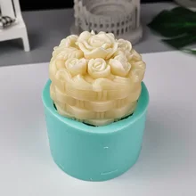  Husband and Wife Elephant Soap Mold Flower Fondant Cake Silicone Mold Lavender Diy Handmade Soap Mold Soap Making Supplies 