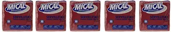 

Mical-Tovaglioli, colore: prugna/bordò-2 strati, 40 x 40 cm-5 x 50