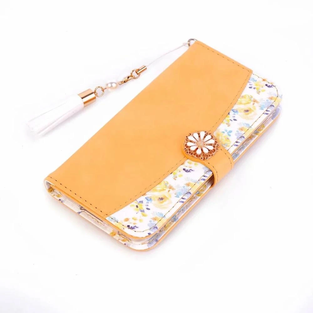 Japan Fashion Diamond Pearl Flower Wallet Flip Card Slot Tassel Leather Case Cover For iPhone 11 Pro XS Max XR X 8 7 6S Plus SE iphone 8 plus waterproof case