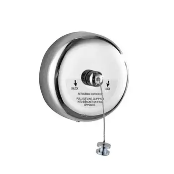 

304 stainless steel wall 2.8 m retractable clothesline rope stealth bathroom racks