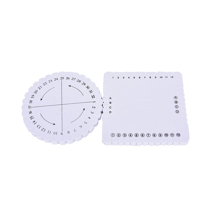 1Pc New Bracelet Knitting Disc Disk Tray Braided Rope Knot Round Square Thread Handmade Knitting Tool Jewelry Desgin Board Plate
