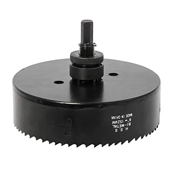 

6 Inch Portable Hardware Hole Saw Blade Multifunctional HSS Bi-Metal Opener Cut Smooth Drywall Accessories Drill Bit Hex Shank
