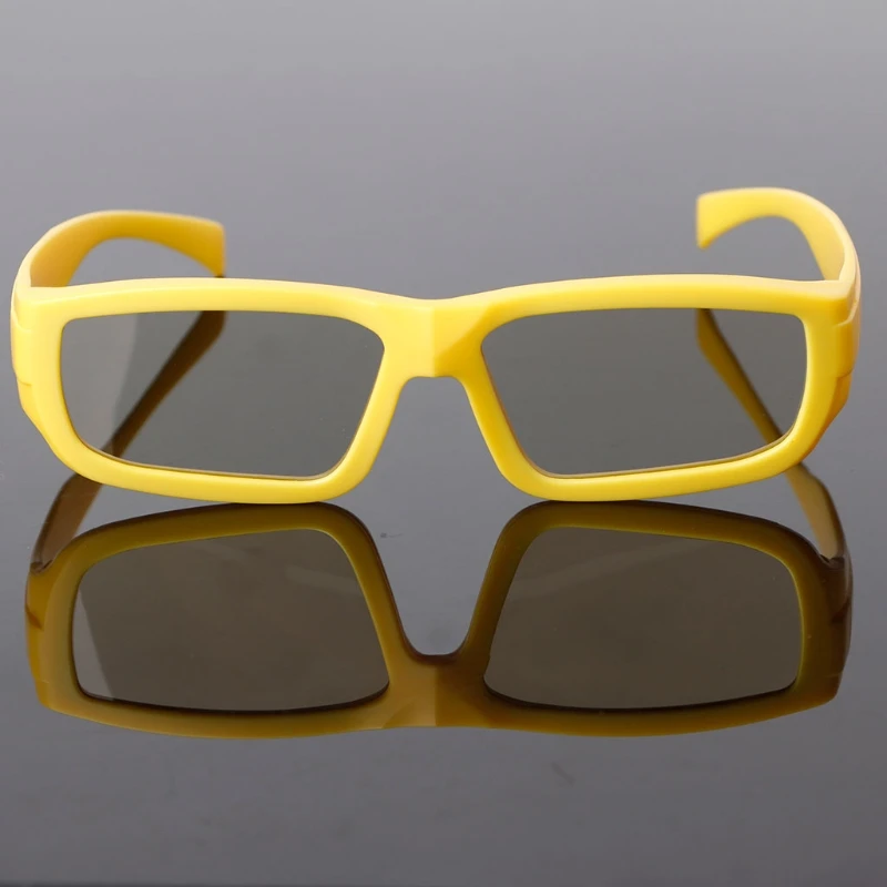 Детский размер круговой поляризованный пассивный 3D очки для реального D 3D ТВ кино фильм F3MA - Цвет: Y