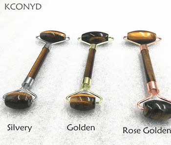 

KCONYD Factory Wholesale Natural Jade Face Roller-Tiger Stone-Straight hand-Classic stents