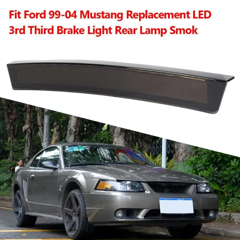 VODOOL, 3-й тормозной светильник, классический, деликатный, для Ford Mustang 1999-2004, сменный светодиодный, 3-й, третий, тормозной светильник, дымовые линзы