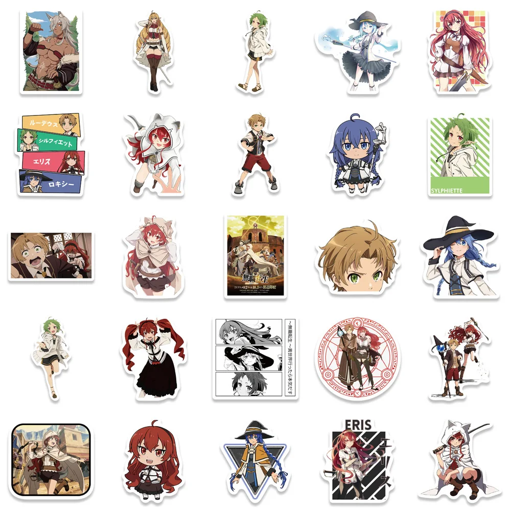 50 PCS Anime Stickers, Mushoku Tensei: Jobless Reincarnation Stickers,  Jobless Reincarnation Anime, Japanese Anime Vinyl Stickers for Car Water  Bottle Skateboard Luggage Computer Bumper Decals : : Electronics